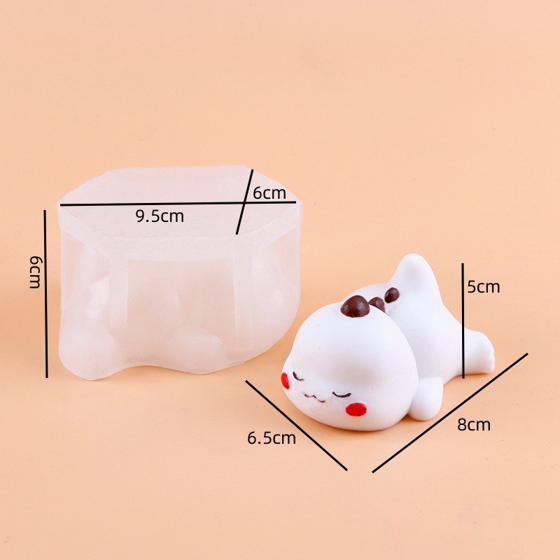 Customized DIY Silicone 3D Animal Candle Mould for Soap and Chocolate Christmas Gift