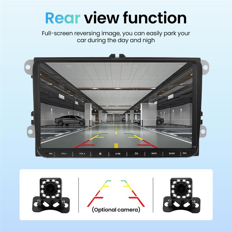 Backup Camera VW Android Car Radio for VW Golf 6 Touran 8 Inch Touch Screen Car Stereo