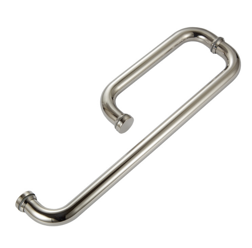 Stainless Steel Square Shower Door Handle 6 "8" Back to Back for Modern Hotel Design