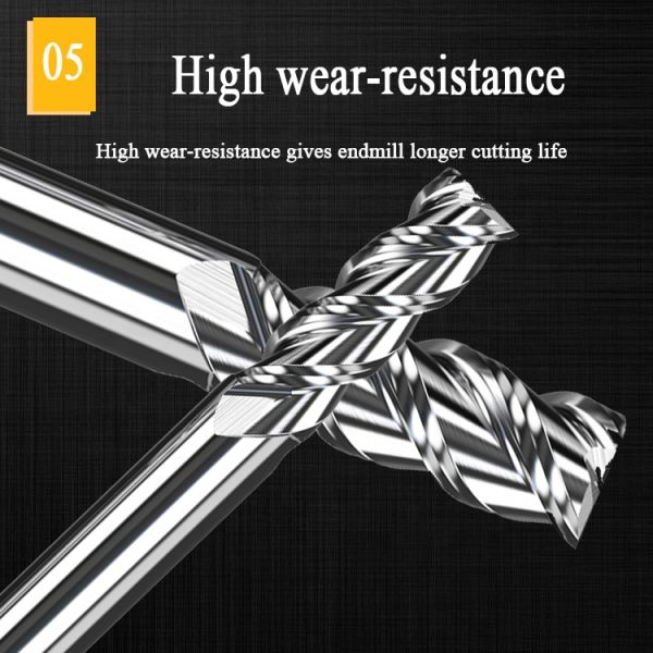1mm Carbide End Mill HRC55 for Aluminum CNC Milling