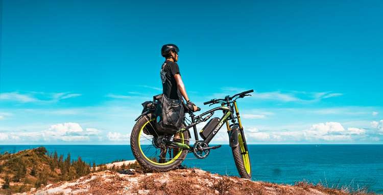 US EU STOCK Cysm M-900 Cruiser Fat Tire Electric Bike Fat Tyre Electric Bicycle 750W 50kmh 170mm