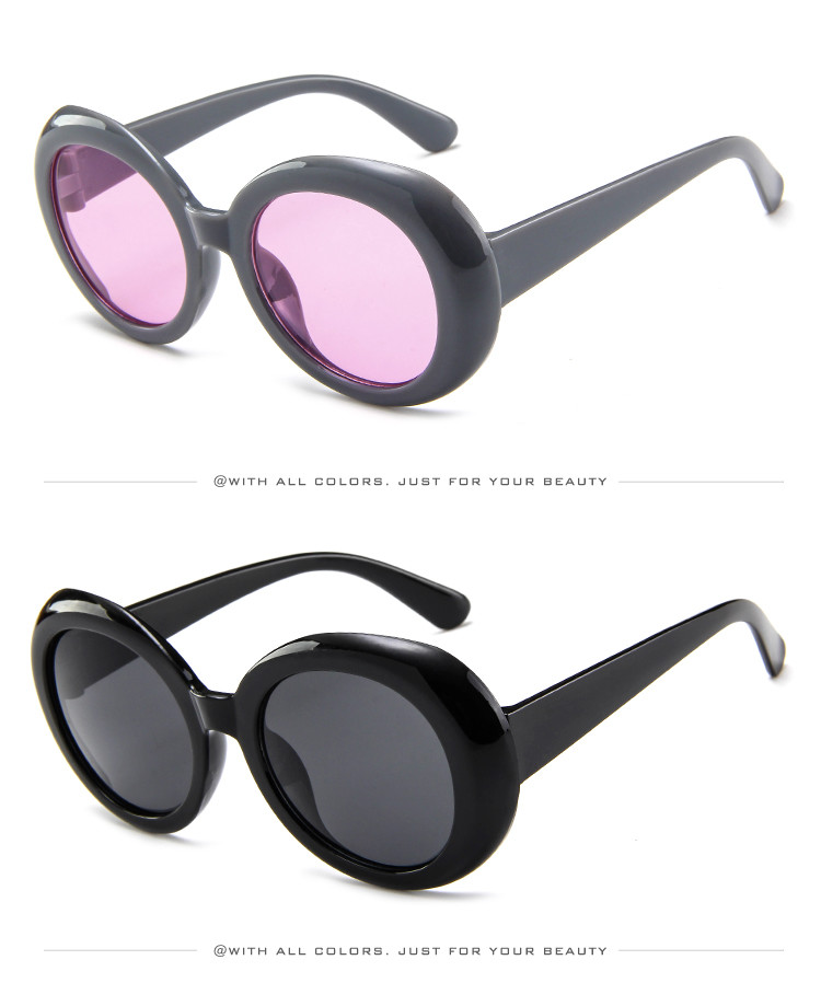 Fashion 2020 BSCI 140MM Oval Shape Sunglasses Multi Color UV400 Promotion