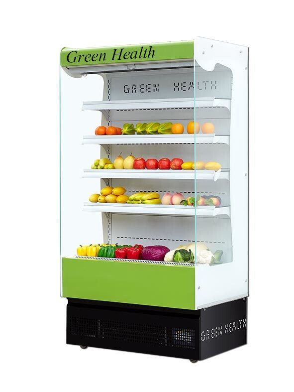 Slimline Multideck Open Chiller For Busy Retail Settings / Fruit And Veg Display Fridge