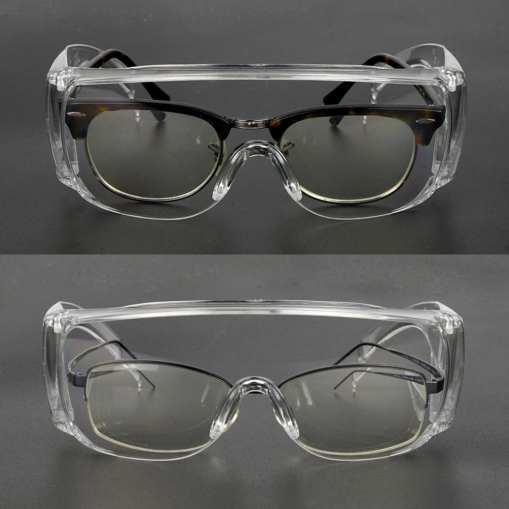 PC Medical Safety Goggles , Anti Dust And Shock Transparent Eyepiece Chemical Proteccion