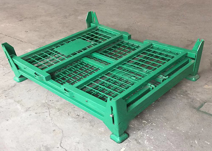 Powder Coated Wire Mesh Storage Stillage Collapsible Medium Duty