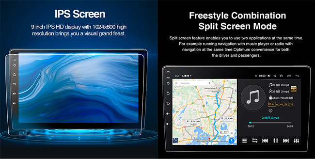 2.5D 10 Inch Touchscreen Bluetooth Navigation Display Car Android Stereo 10 Inch 2DIN Universal Car Audio Radio