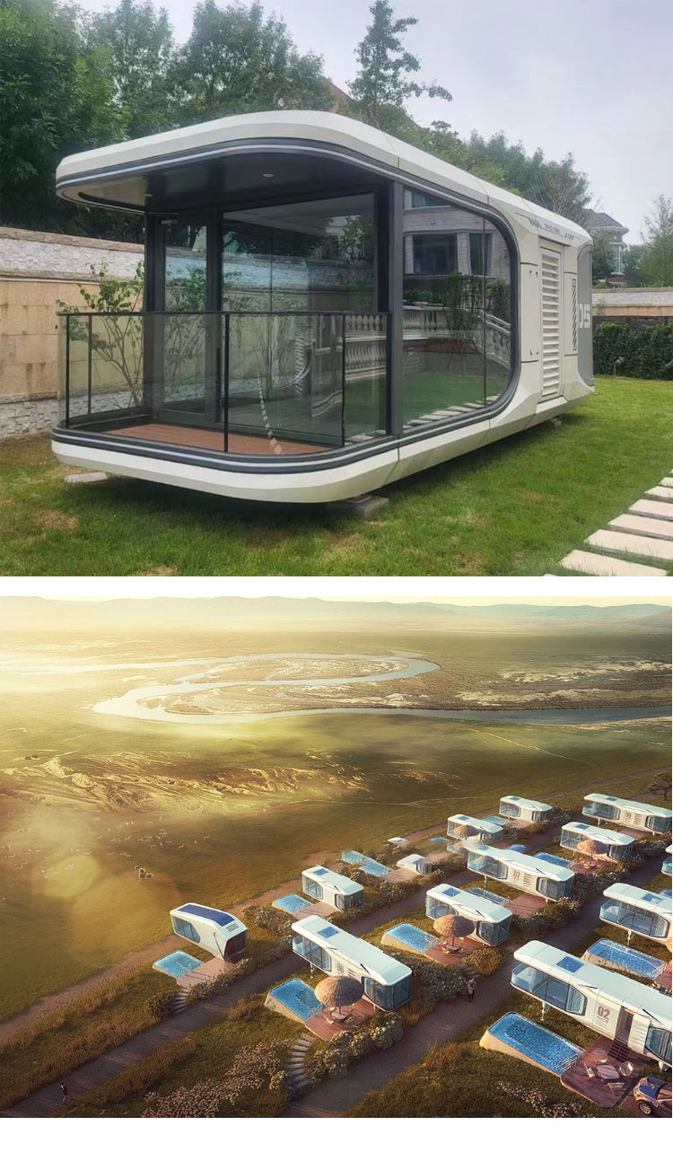 Expandable Container Rock Wool Sandwich Panel Camp House for Coffee and Modern Design