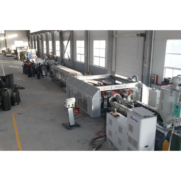 HDPE PP Double Wall Corrugated Pipe Production Line for Drainage