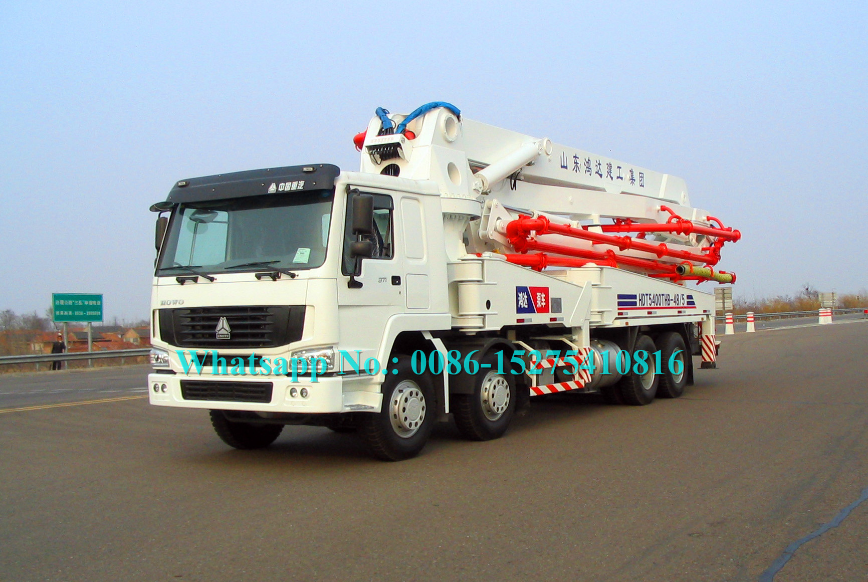 White Concrete Construction Equipment Zoomlion Concrete Pump RZ Folding System: