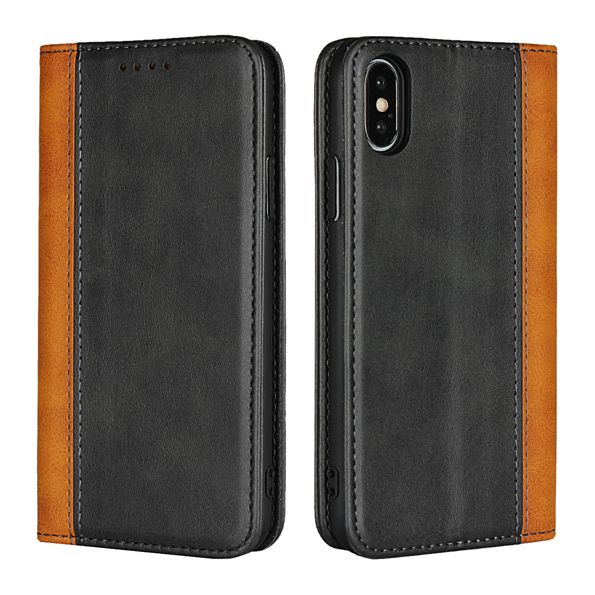 iPhone XS Wallet Case, Assorted Color Flip Cover[Kickstand Feature] For Apple iPhone 6,7,8,X,XS,XS MAX,XR