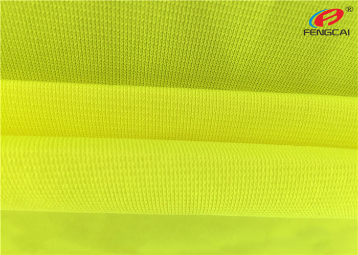 Tricot Warp Knitting Flag Fluorescent Material Fabric For Safety Vests