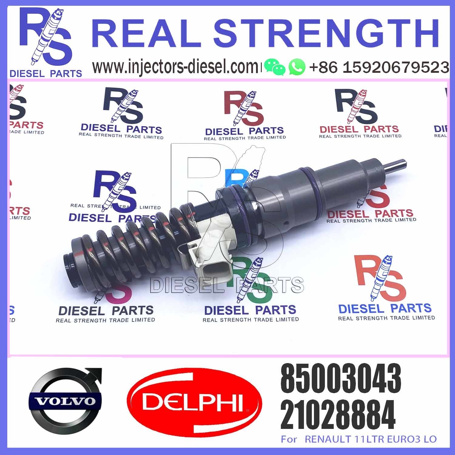 Diesel Fuel Common Rail Injector 21028884 BEBE4D20001 85003043 For E3.18 E3.0 E3.1