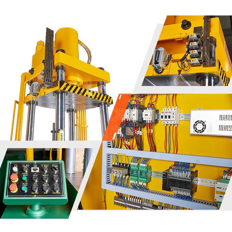 Servo System Four Post Hydraulic Press For Cookware Set Pressure Cooker Making