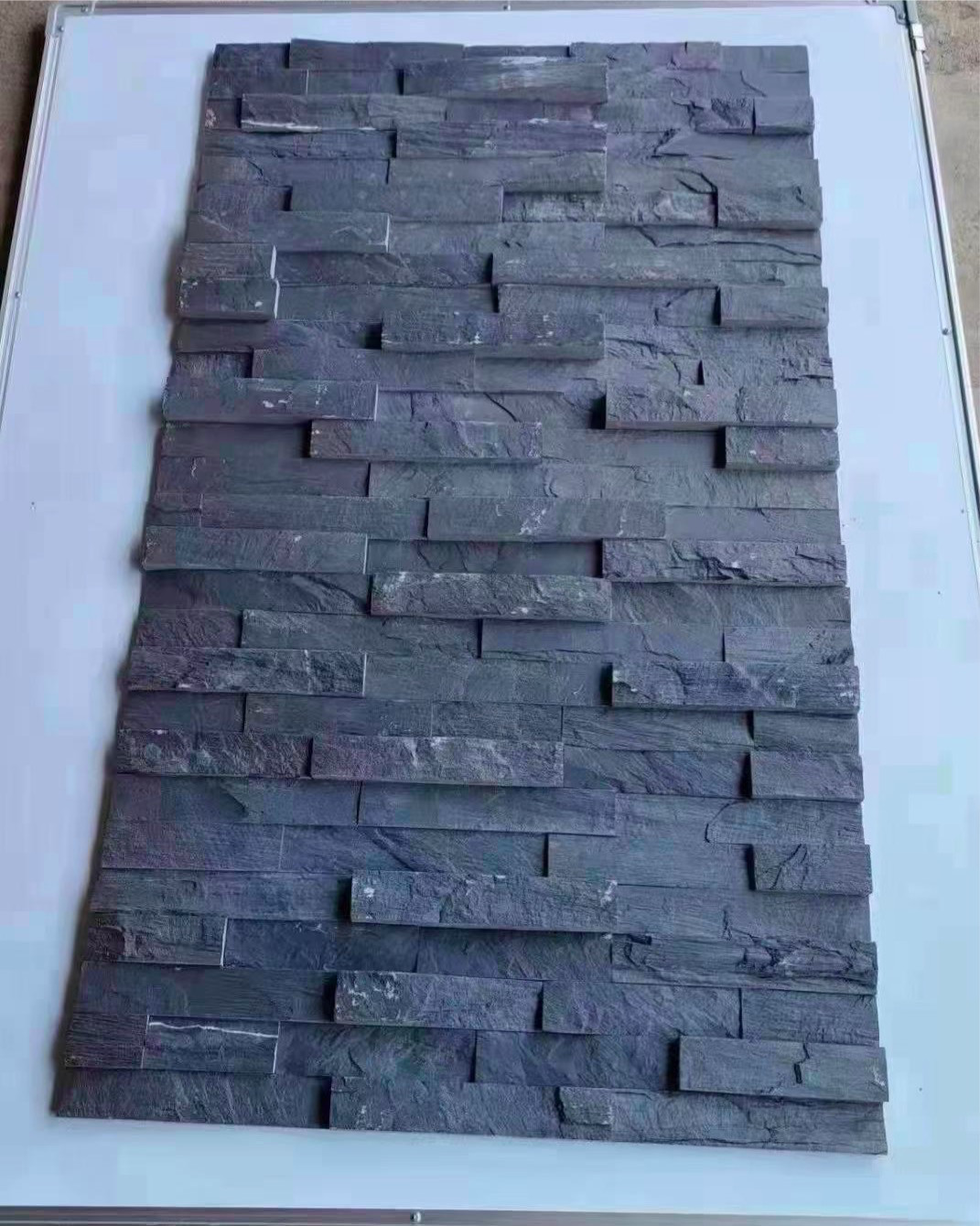 Natural Grey Slate Stone Tiles For Home Decoration Abrasion Resistance