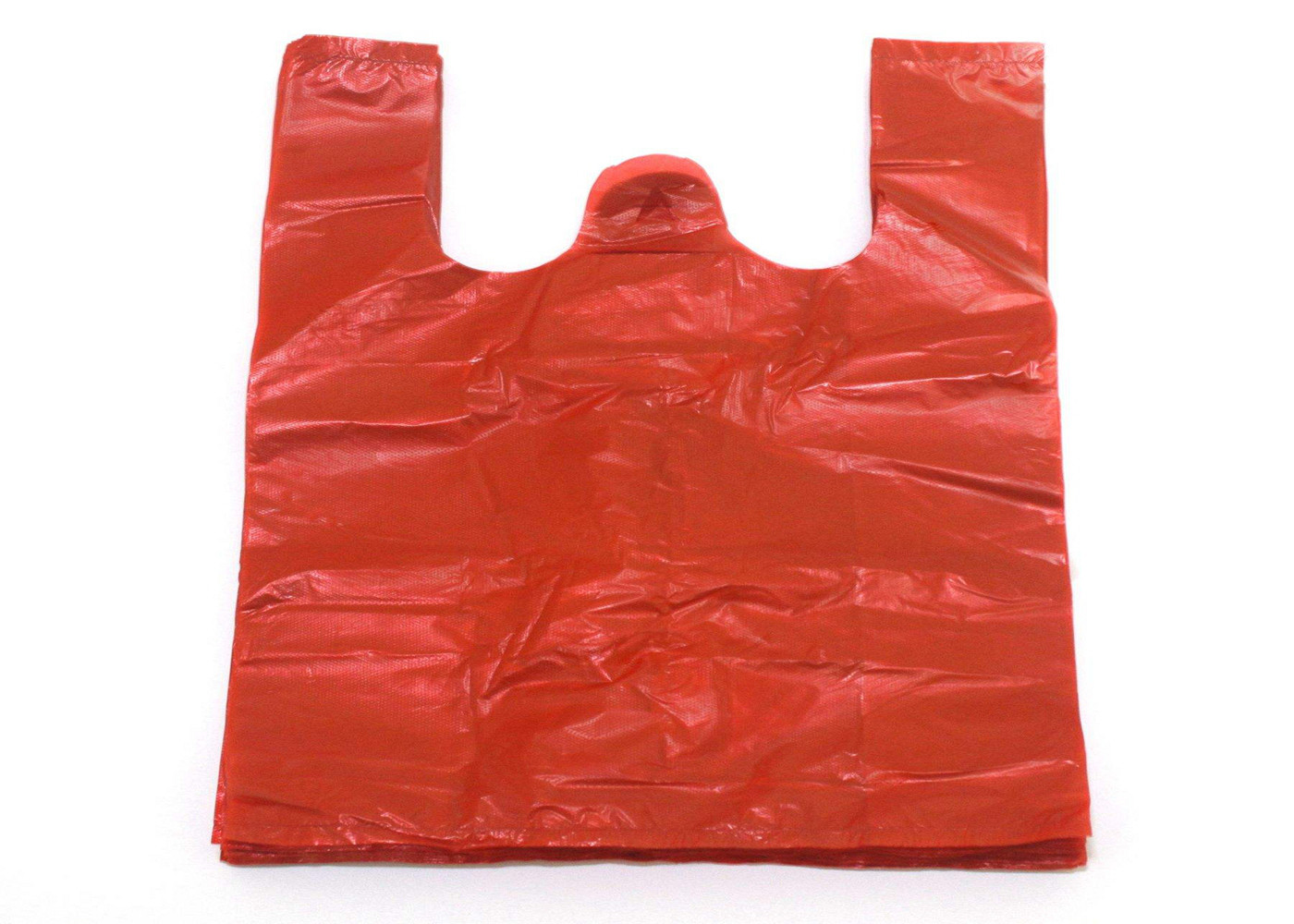 Square Bottom Polythene Plastic Shopping Bags with Loop Handle Recyclable