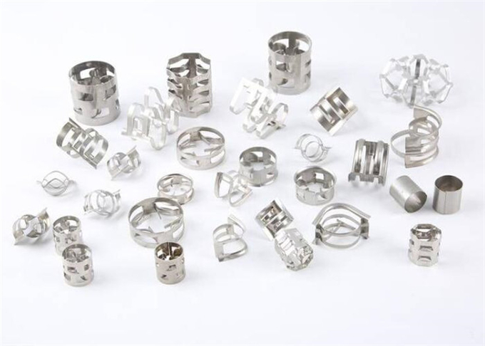 Pall Ring Metal Tower Packing 25*25*0.3mm Diameter For Gas Scrubbing