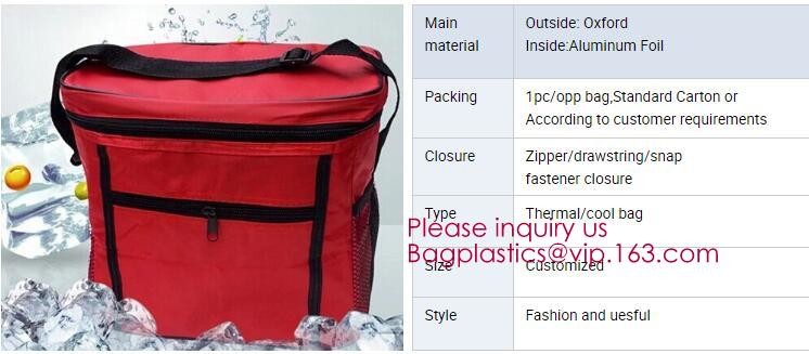 custom bulk waterproof large soft folding food delivery picnic lunch tote grocery cooler bag aluminum foil thermal bags