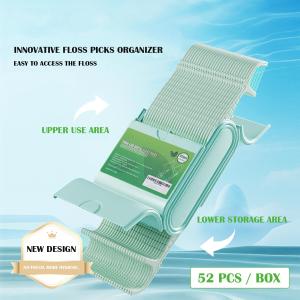 Twin Line Mint Flavor Dental Floss Picks 156 Count Floss Sticks In 3 Portable