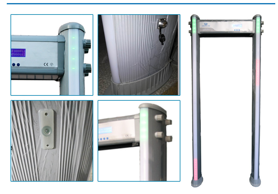Waterproof 30W Adjustable Sensitivity Door Frame Metal Detector