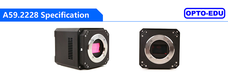 OPTO-EDU A59.2228 TE-Cooling M52/C-mount USB3.0 CMOS Camera 4.2M~61M