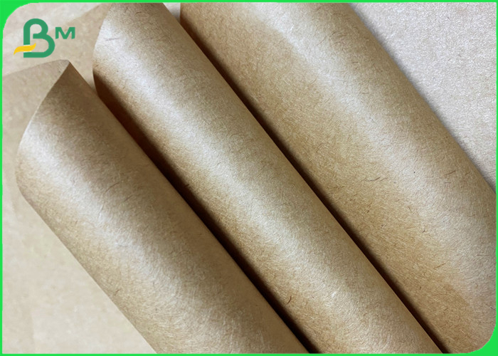 100% virgin 70g 120g Unbleached Brown Kraft Paper Roll For shopping bag