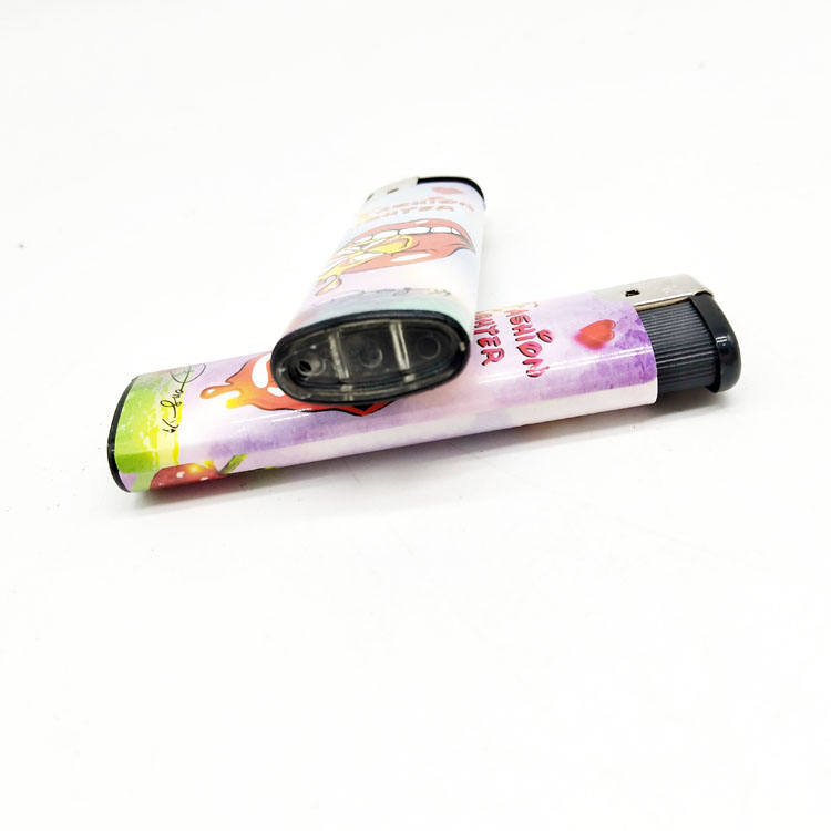 Dongyi Cheapest Refillable Electric Lighter Personality Custom Popular Logo Smoking Lighter