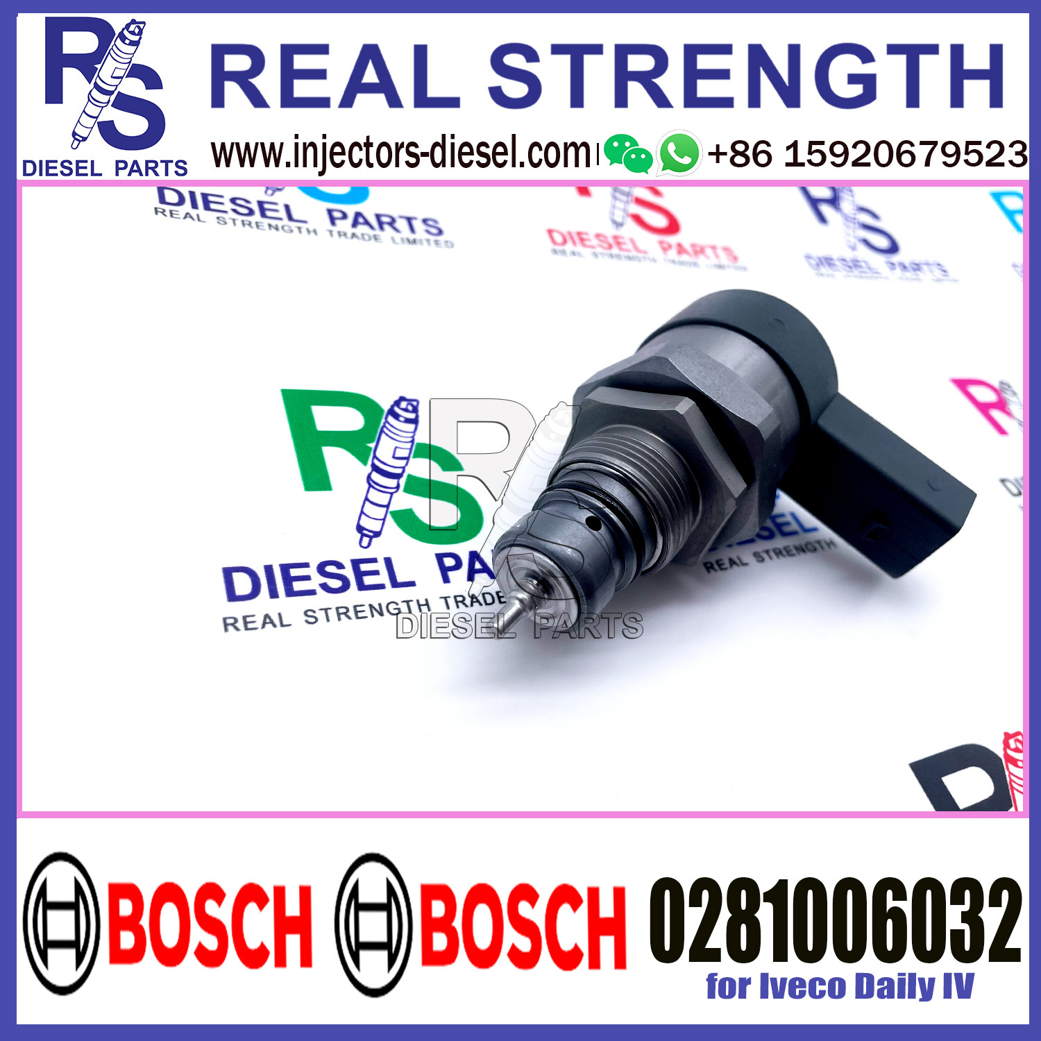 BOSCH Control Valve 0281006032 DRV Regulator Solenoid 0281006032 for Iveco Daily IV