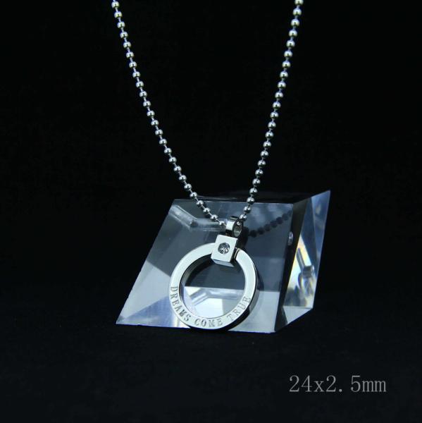 Fashion High Quality Fashion Stainless Steel Round Shapped Necklace Pendant