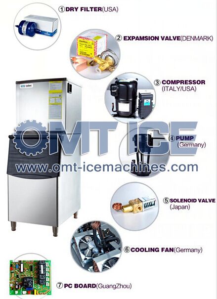 Commercial 4ton Large Cube Ice Machine Beverage Industry Big Ice Cube Maker