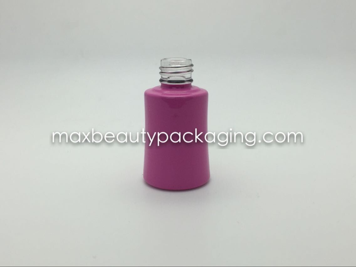 powder coating gel polish bottle double coating different color gel polish bottle nail polish packaging cap and brush