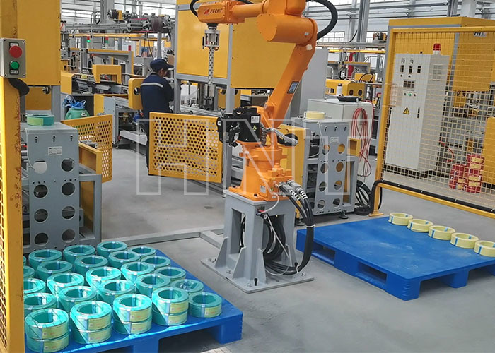Cable Wrap Automatic Shrink Packaging Machine Plc Touch Screen Control Set