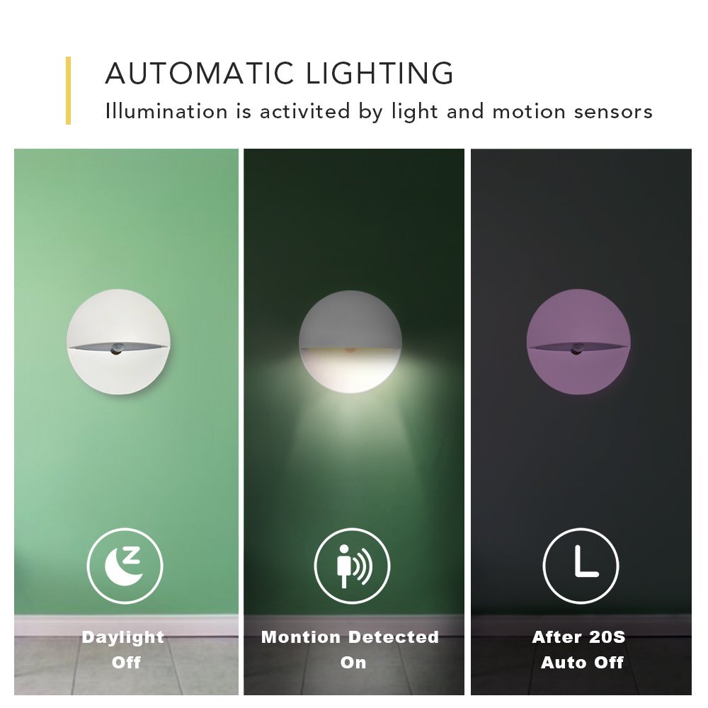 120g 6*SMD3528 Battery Operated Motion Sensor Light Wireless Installation