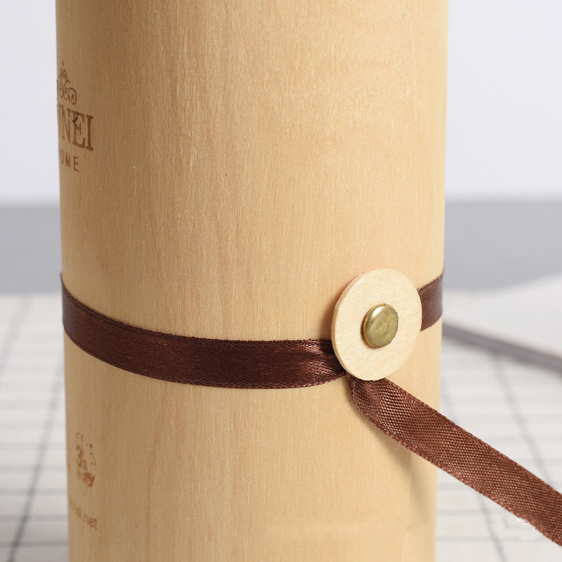 Cylindrical Wooden Box Packaging