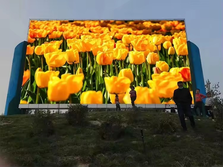 High Brightness Full Color Sports LED Curved Screen , Stadium Large Screen 1R1G1B