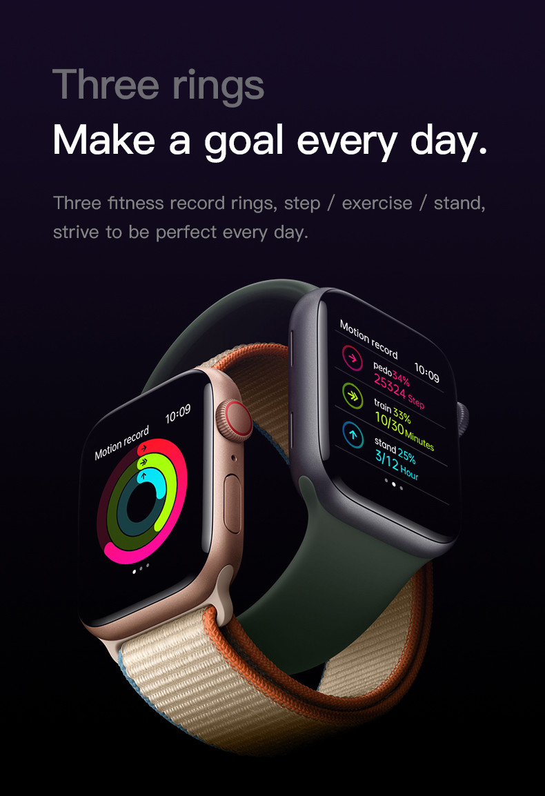 Multi Sports T500+Pro Smart Watches Blood Pressure Band Watch For Men / Women