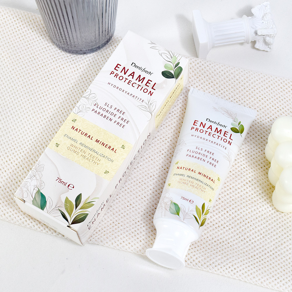Dentifresh 75ml Toothpaste - Hydroxyapatite SLS - Free Fluoride Free with Natural Mineral for Enamel Remineralization