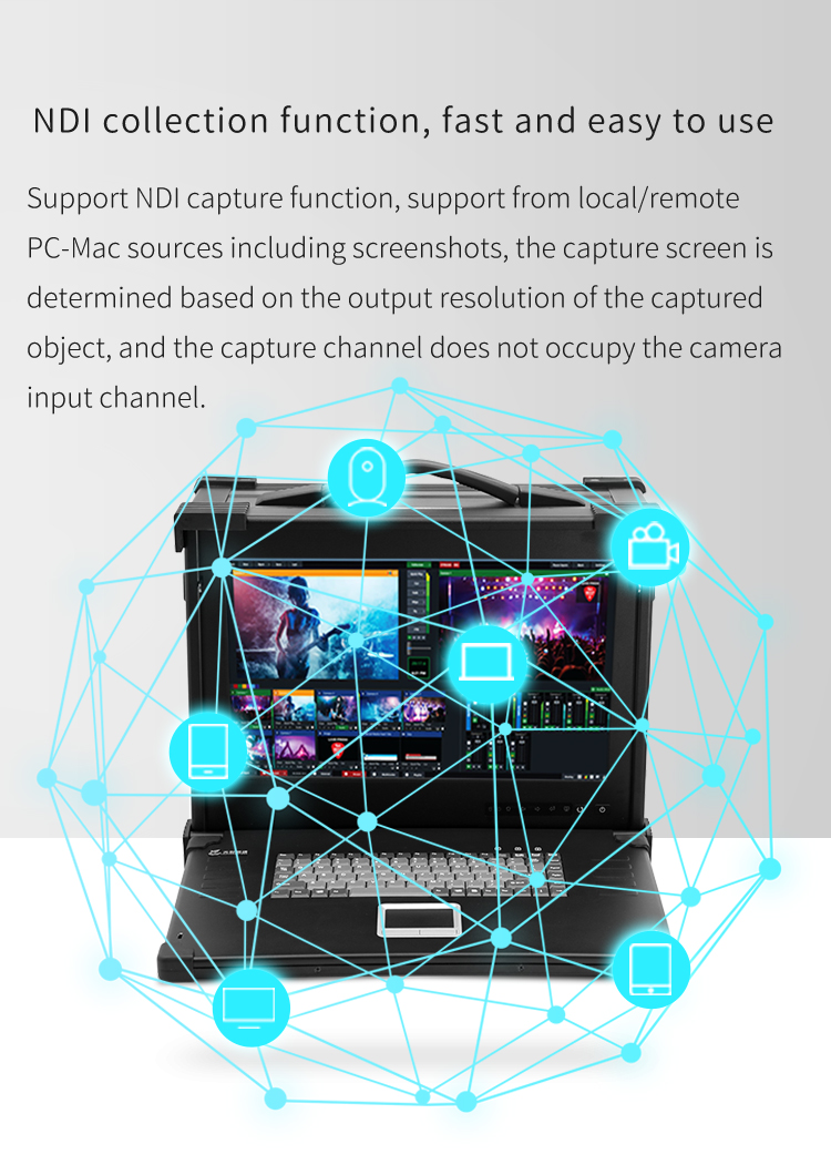 TYST Live Streaming Broadcast All-in-one Machine Portable 4K Version with VMIX Software