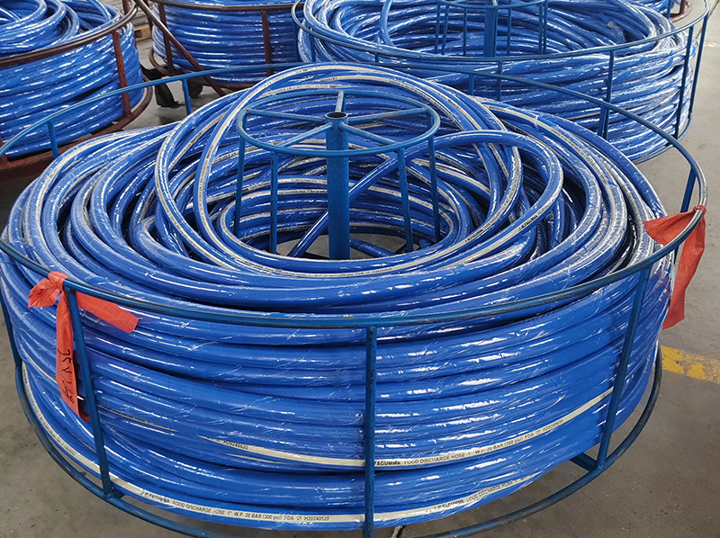 Safe Food Grade Braided Rubber Hose Pipe Fittings Nozzle Abrasive Resistant