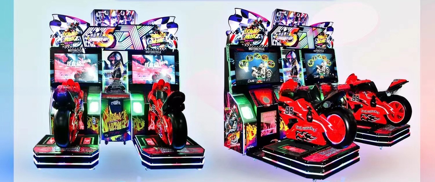 42LCD Double Players Speed Motorcycle Arcade Game Machine Original Design