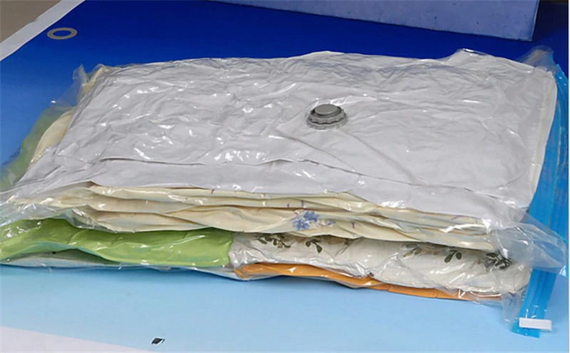 0.07mm 70mic Travel Vacuum Sealer Bags For Clothes / Blankets