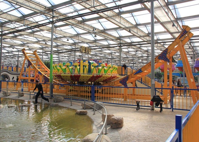 Frp Material Amusement Park Machines , Thrilling Flying Ufo Disko Rides