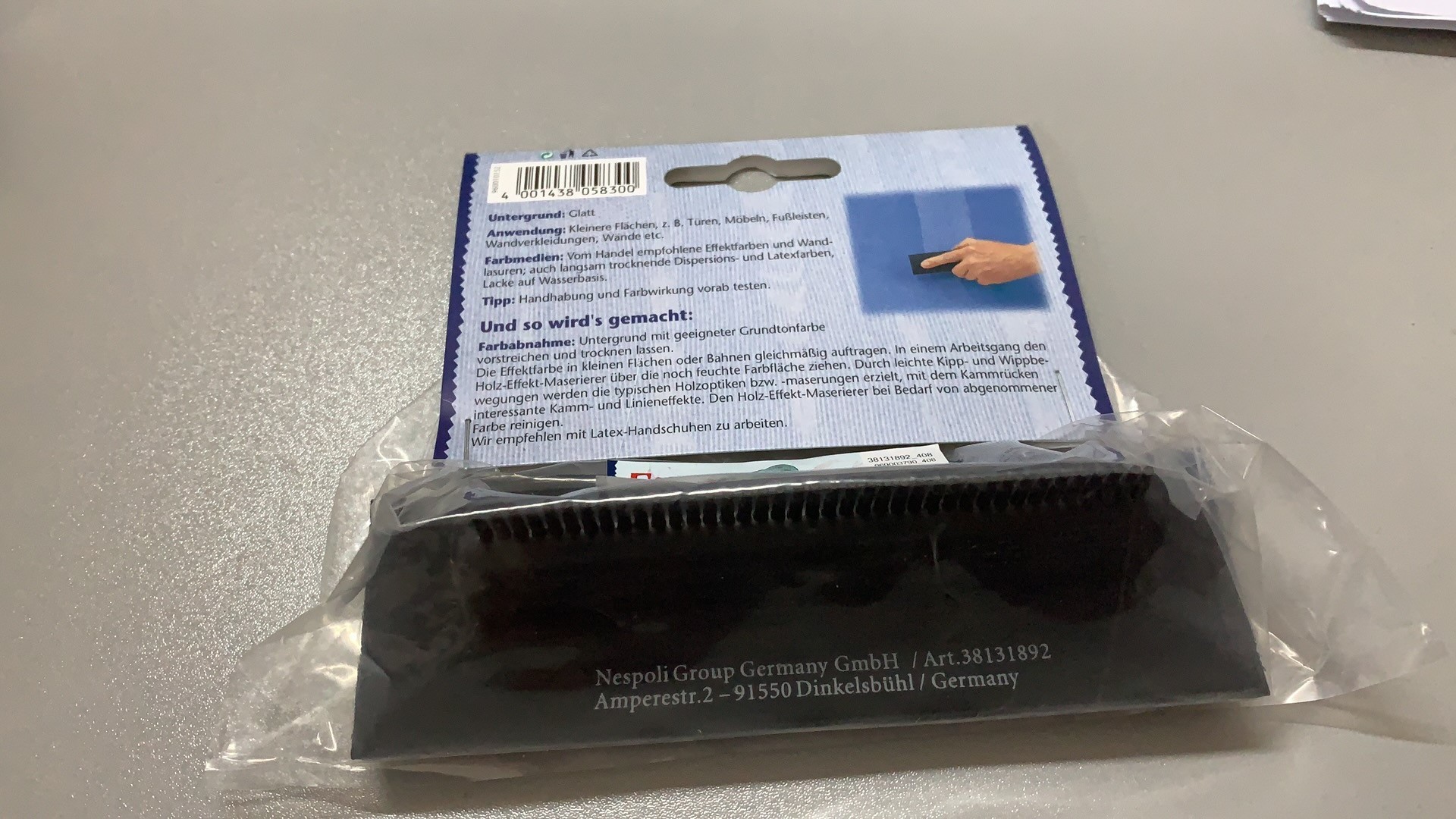 6Inch Wood Grain Rubber Painting Tool