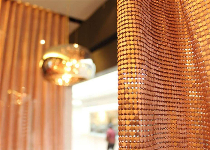 Wedding Aluminum Sequin Lace Fabric / 10mm Flexible Metal Mesh Fabric
