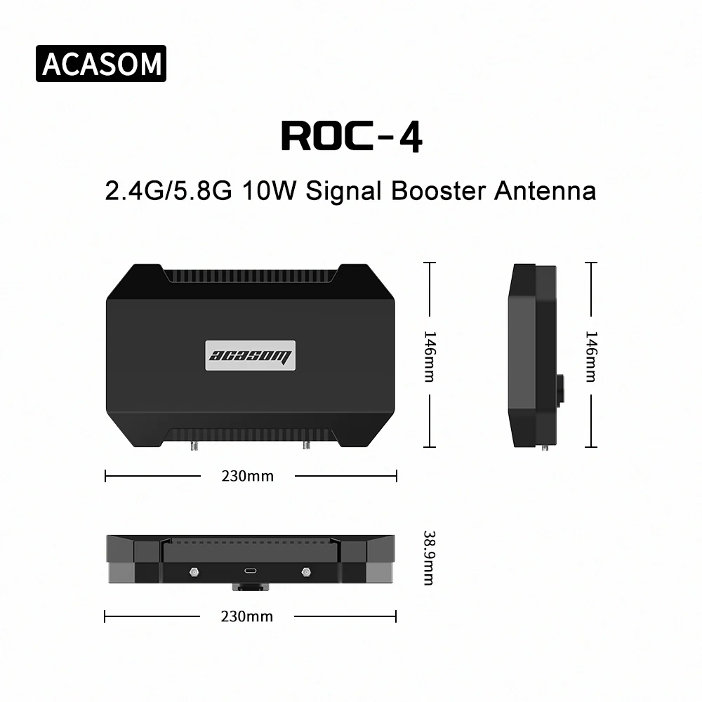10W RF Transceiver 8000mAh Dual Band Drone Signal Extender Dji UAV Amplifier