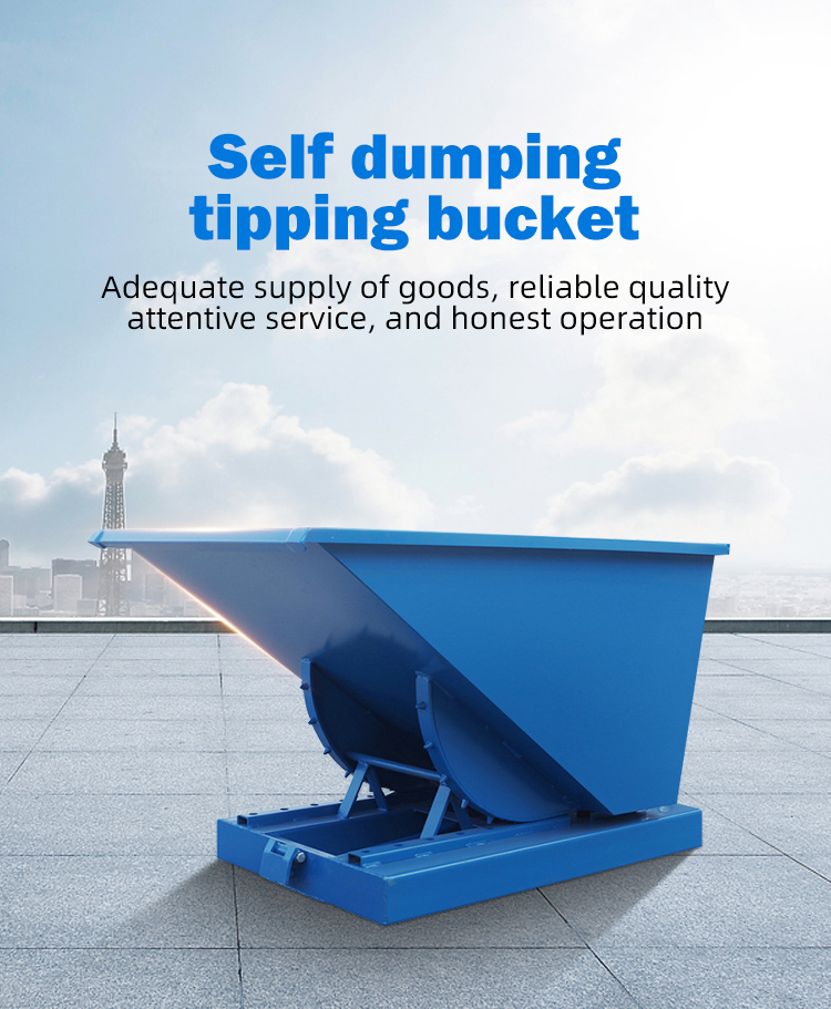Outdoor Forklift Recycle Bin With Cover Waste Treatment