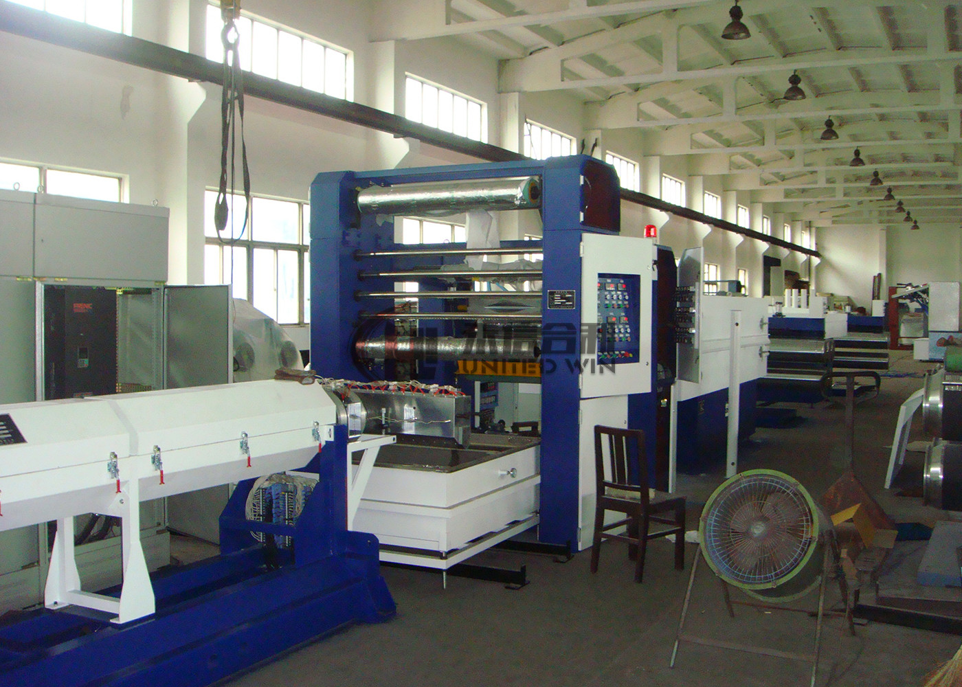 Flat Filament Yarn Tape Extrusion Line For Pp And Pe Two Die Head 400KW