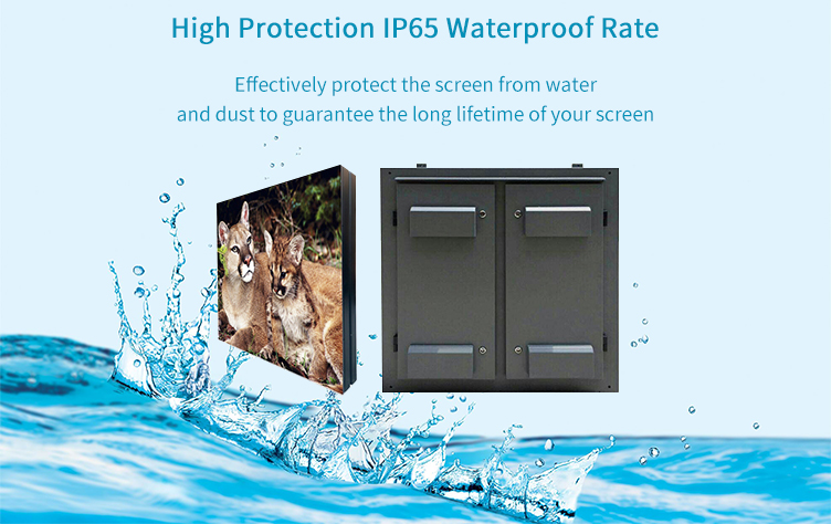 Energy Saving Fixed Rental LED Display Outdoor 6500cd/Sqm Brightness