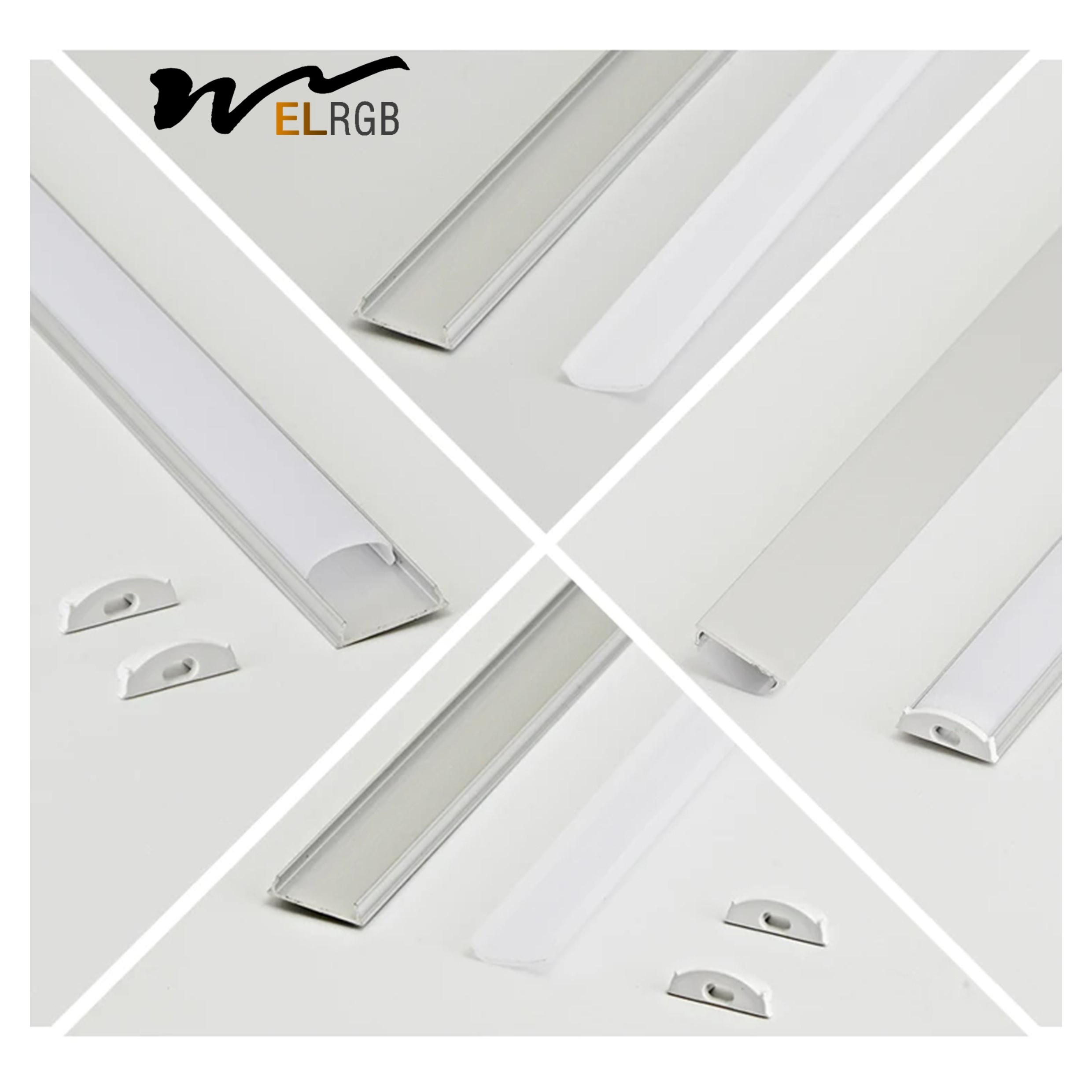 17x4mm Led Aluminum Channel Profile Curved Bendable Led Strip Light Profile