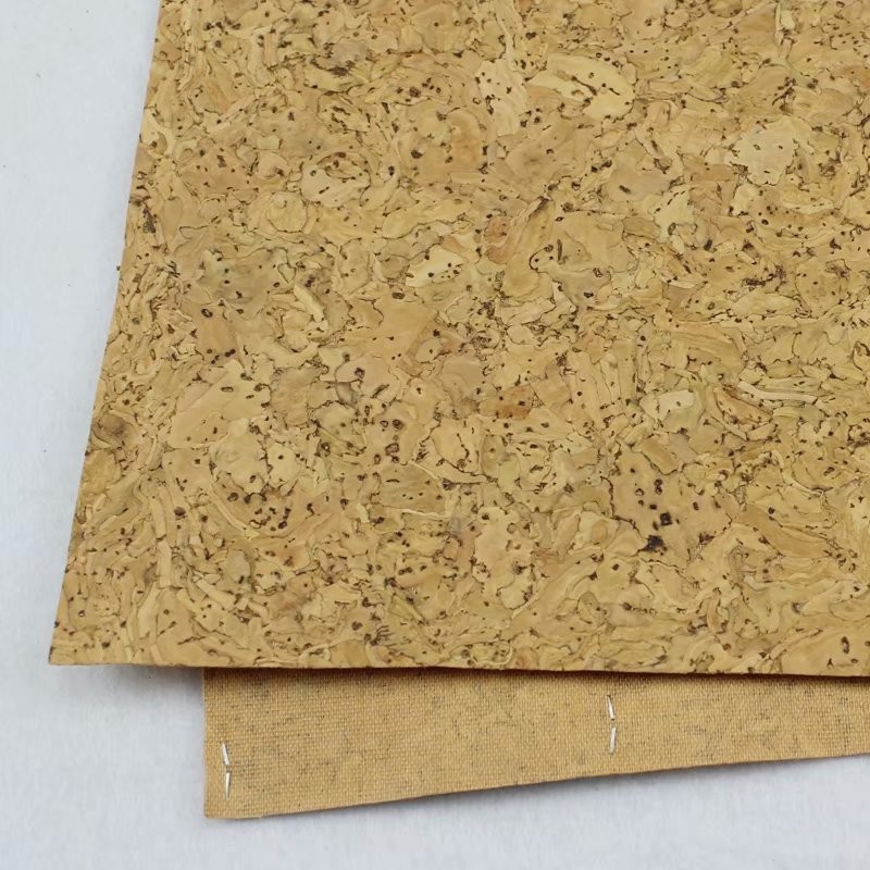 0.8mm Durable Nature Cork Fabric/Leather for Wall Decoration, Phone Cover and Note Book Making