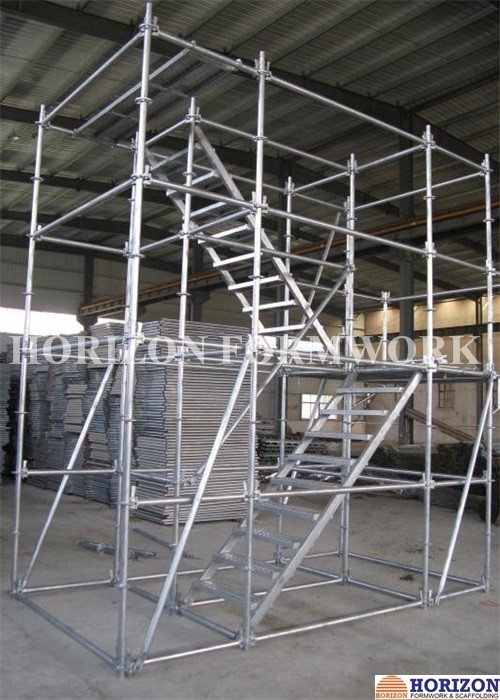 Stable Pin Lock Scaffolding System Vertical Diagonal Brace 2.0m Height Dia 48.3mm